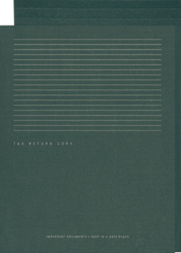 Premium Tax Folders with Top Staple Tab
