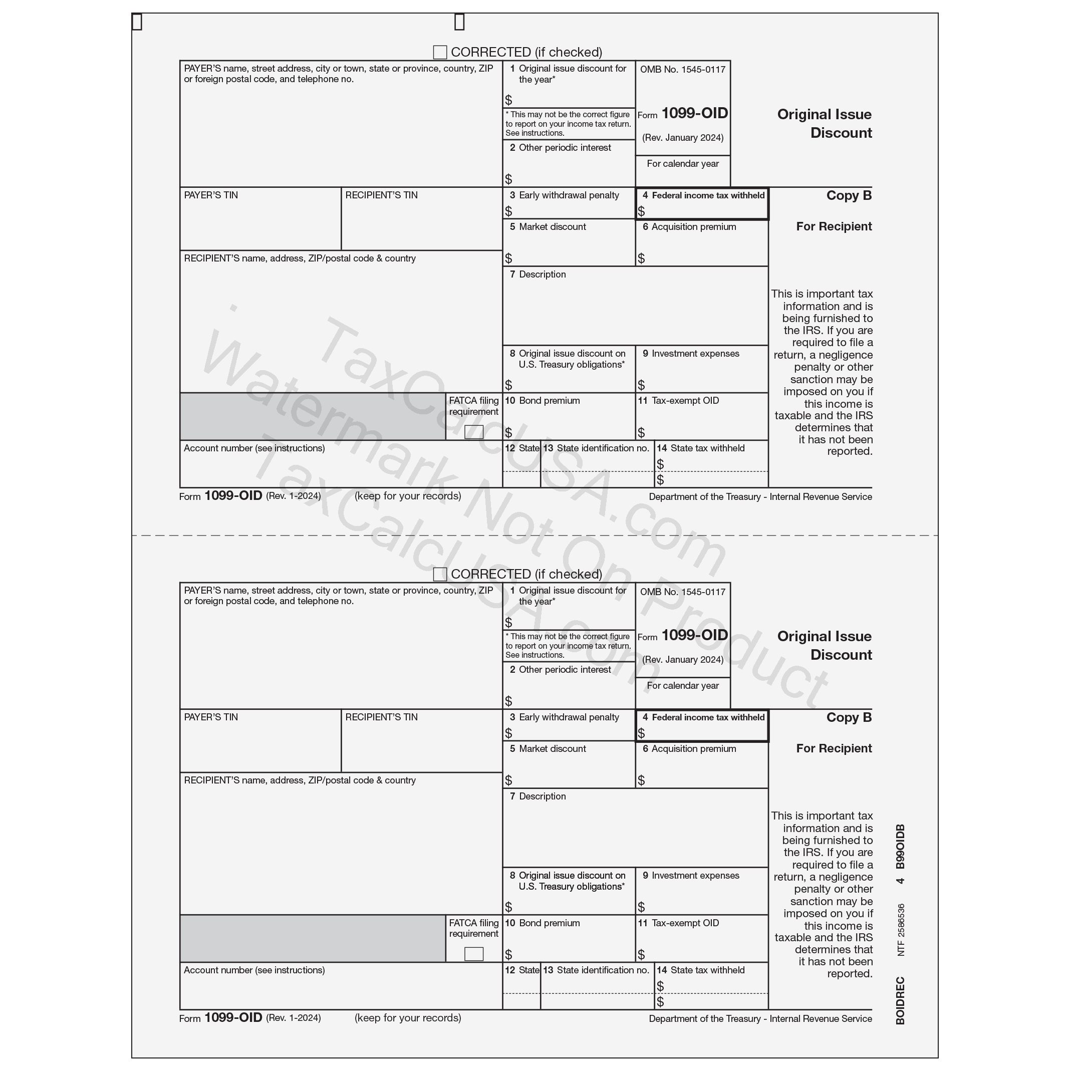 TaxCalcUSA - 1099 1099-MISC Tax Forms