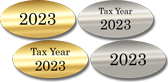 Foil Tax Year Labels