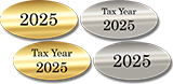 Foil Tax Year Labels
